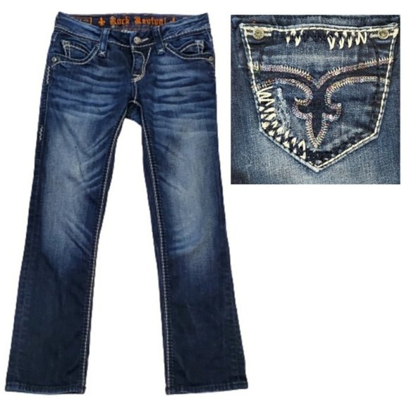 Rock Revival Charlotte Seqiun Cropped Capris Jeans